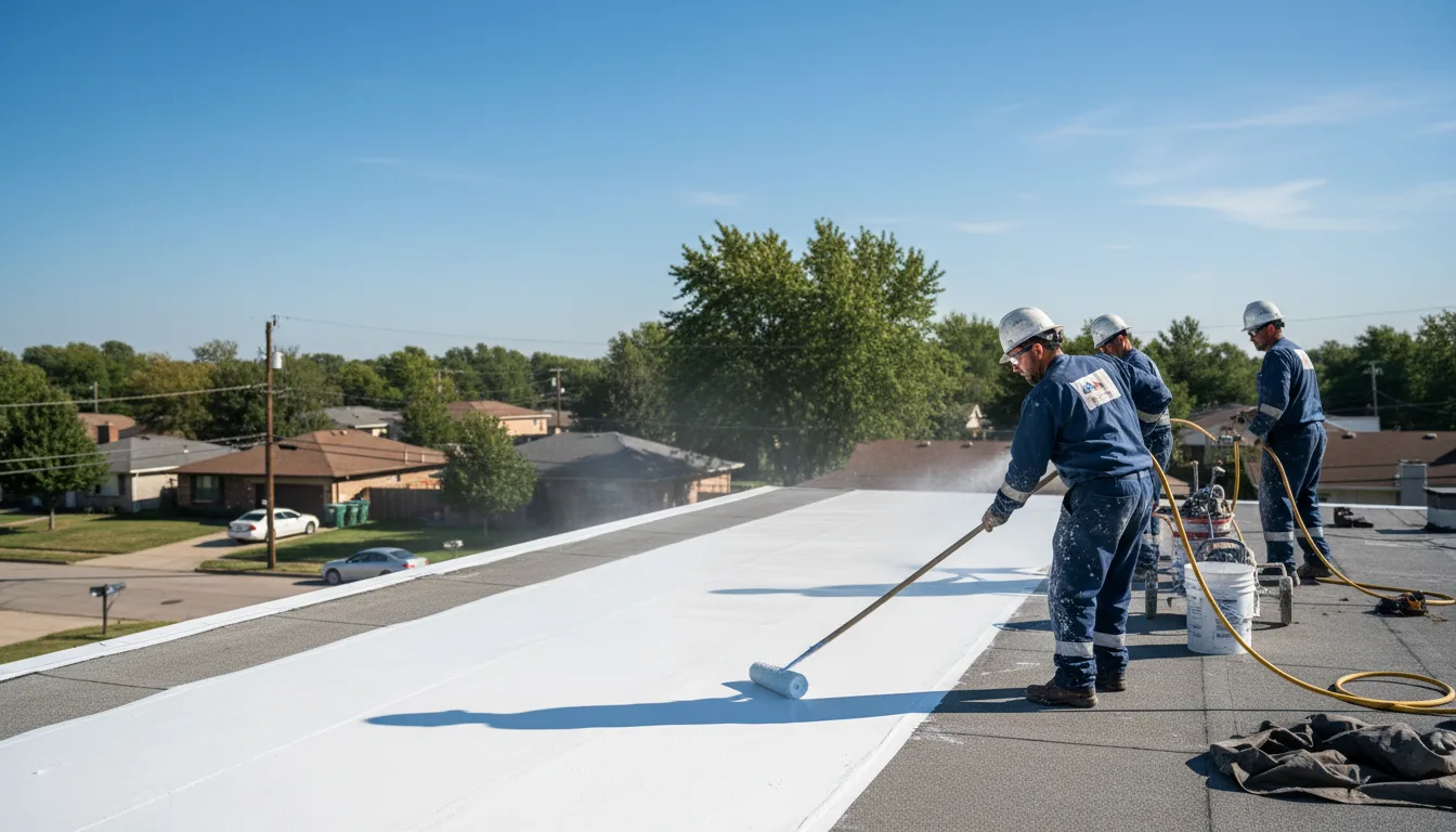 Commercial roof coating in Goldsmith, TX near me